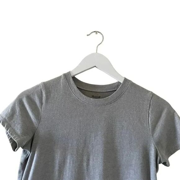 Madewell Gray Crewneck Short Sleeves Woman’s Basic Essential T-Shirt XXS #1298 - Picture 2 of 11